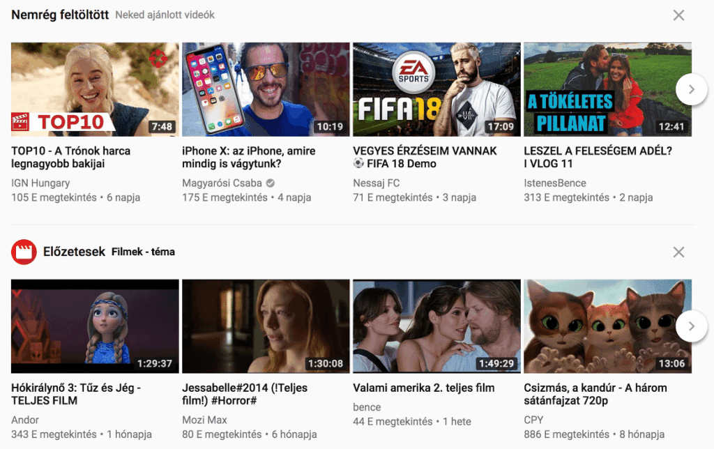 YouTube videó beágyazása