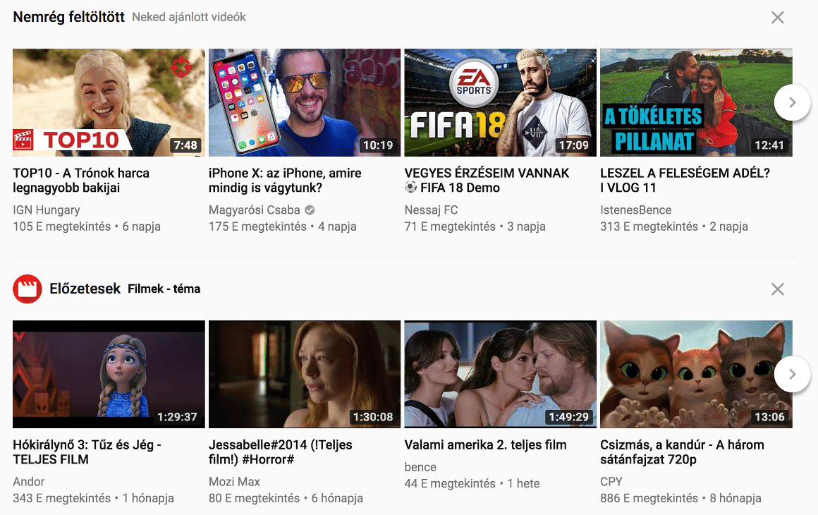 YouTube videó beágyazása