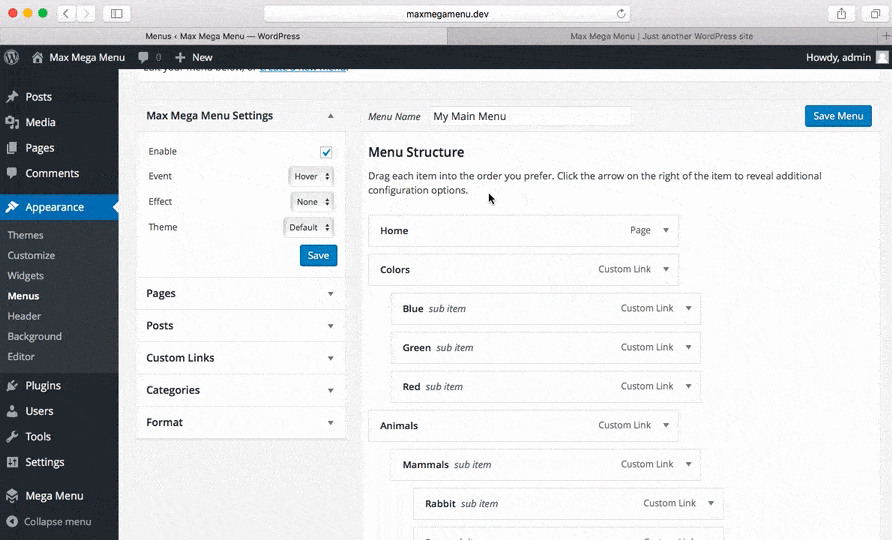 Menük a WordPressben – újratöltve