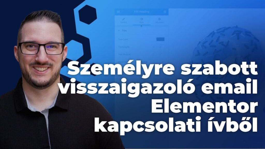 Személyre szabott visszaigazoló email Elementor kapcsolati ívből