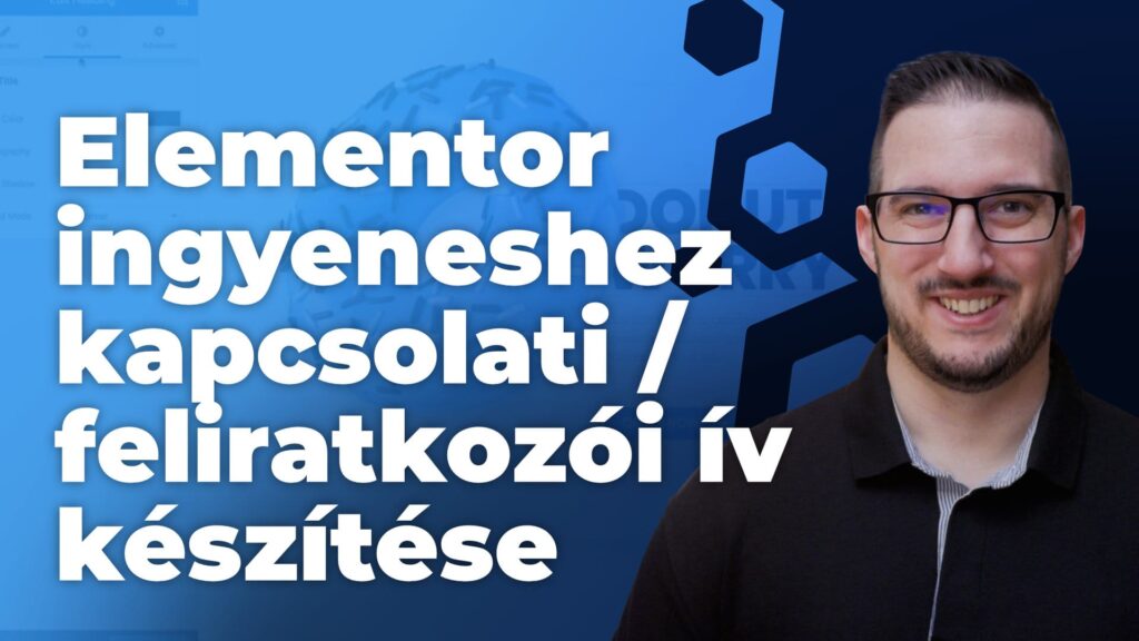 Elementor ingyeneshez kapcsolati / feliratkozói ív készítése