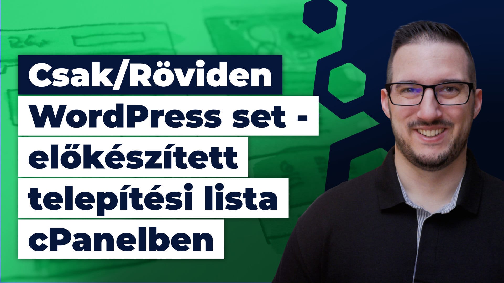 Csak/Röviden #WordPress set: előkészített telepítési lista #cPanel -ben